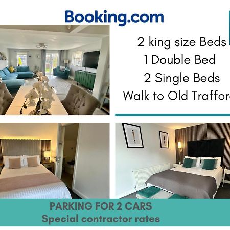 Waterside Mufc & Trafford Centre Townhouse 4 Bedroom Free Parking Manchester Exteriör bild