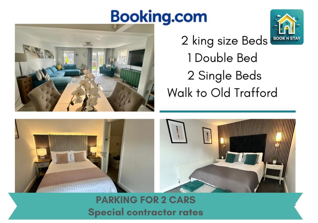 Waterside Mufc & Trafford Centre Townhouse 4 Bedroom Free Parking Manchester Exteriör bild